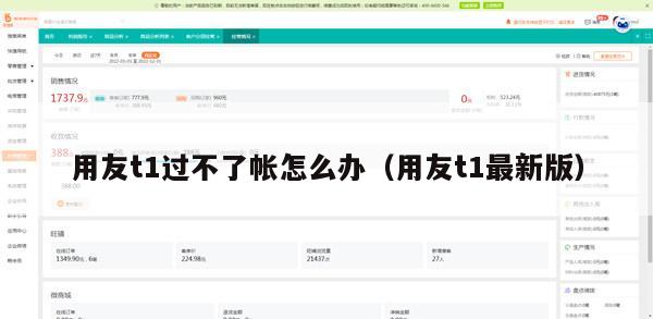 用友t1过不了帐怎么办（用友t1最新版）