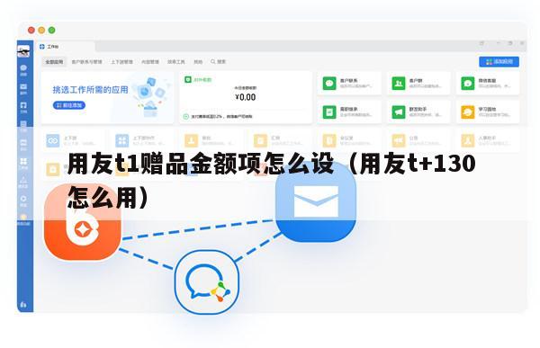 用友t1赠品金额项怎么设（用友t+130怎么用）