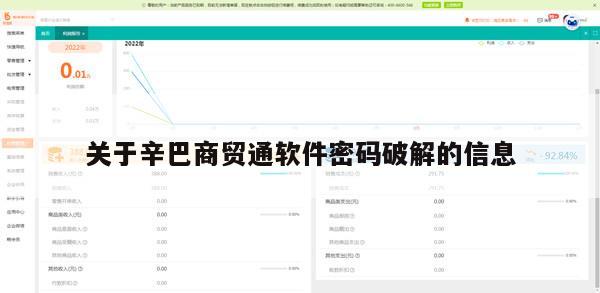 关于辛巴商贸通软件密码破解的信息