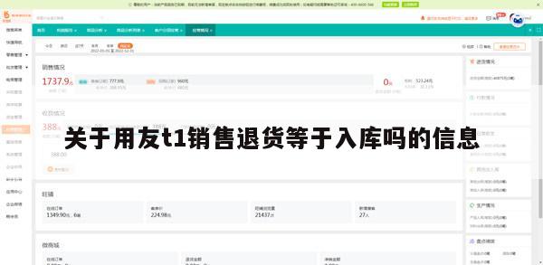 关于用友t1销售退货等于入库吗的信息