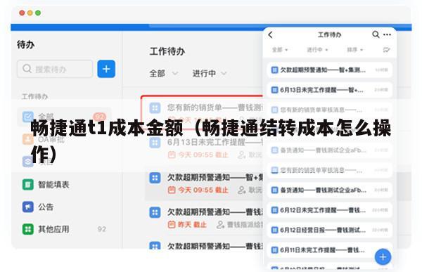 畅捷通t1成本金额（畅捷通结转成本怎么操作）