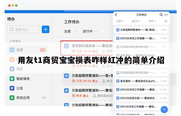 用友t1商贸宝宝损表咋样红冲的简单介绍
