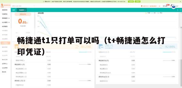 畅捷通t1只打单可以吗（t+畅捷通怎么打印凭证）