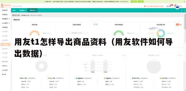 用友t1怎样导出商品资料（用友软件如何导出数据）