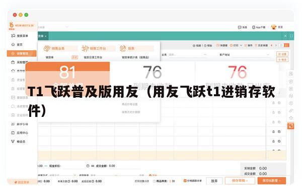 T1飞跃普及版用友（用友飞跃t1进销存软件）