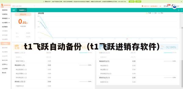 t1飞跃自动备份（t1飞跃进销存软件）