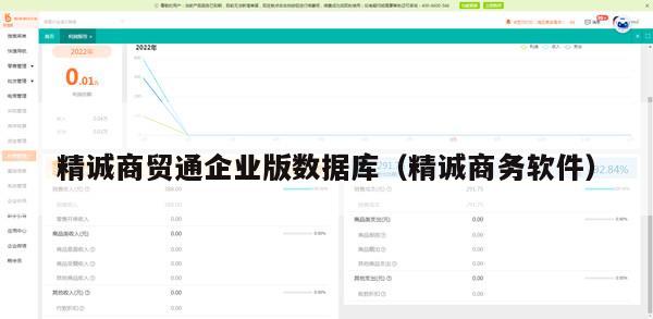 精诚商贸通企业版数据库（精诚商务软件）