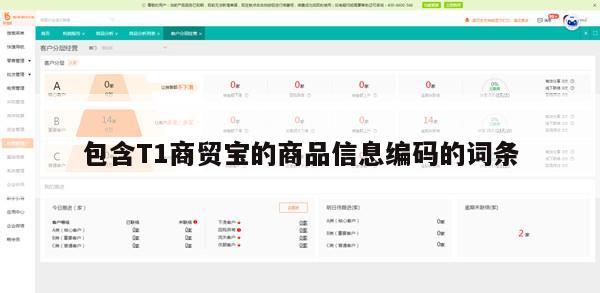 包含T1商贸宝的商品信息编码的词条