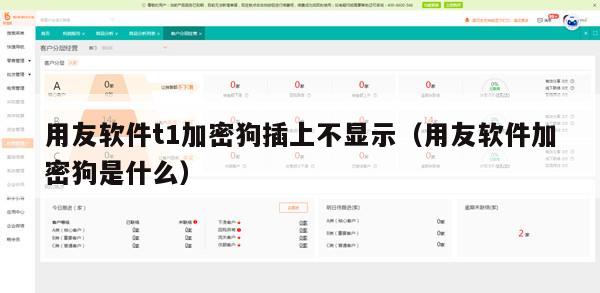 用友软件t1加密狗插上不显示（用友软件加密狗是什么）