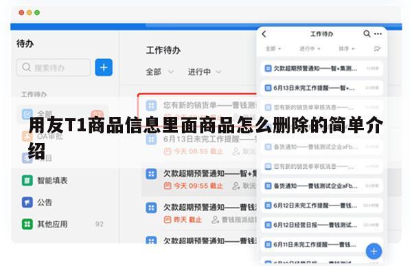 用友T1商品信息里面商品怎么删除的简单介绍