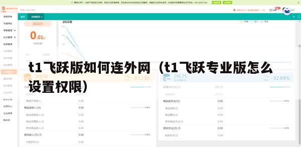 t1飞跃版如何连外网（t1飞跃专业版怎么设置权限）