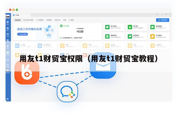 用友t1财贸宝权限（用友t1财贸宝教程）
