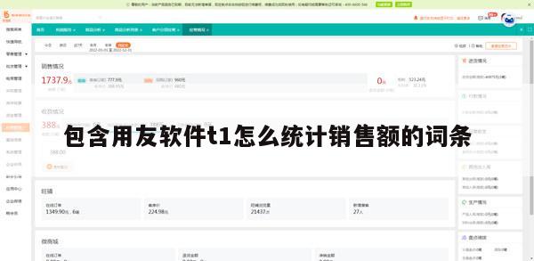 包含用友软件t1怎么统计销售额的词条