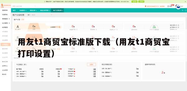 用友t1商贸宝标准版下载（用友t1商贸宝打印设置）