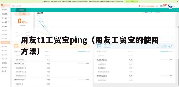 用友t1工贸宝ping（用友工贸宝的使用方法）