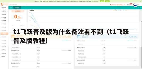 t1飞跃普及版为什么备注看不到（t1飞跃普及版教程）
