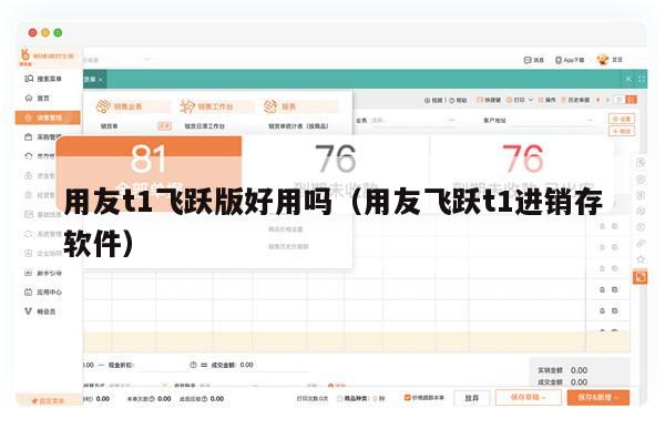 用友t1飞跃版好用吗（用友飞跃t1进销存软件）