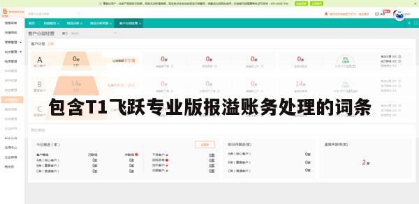 包含T1飞跃专业版报溢账务处理的词条