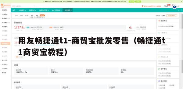 用友畅捷通t1-商贸宝批发零售（畅捷通t1商贸宝教程）