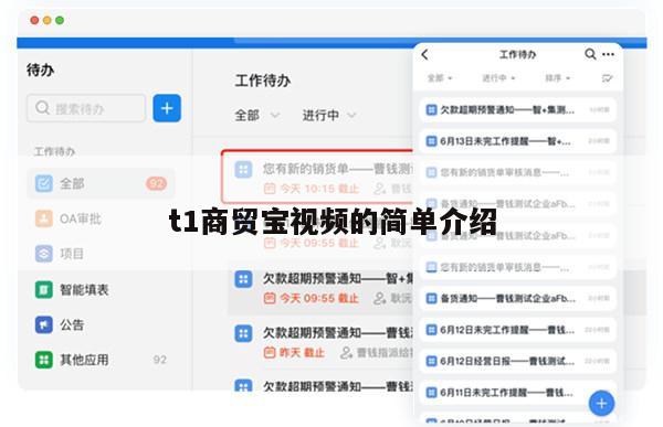 t1商贸宝视频的简单介绍