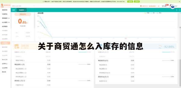 关于商贸通怎么入库存的信息