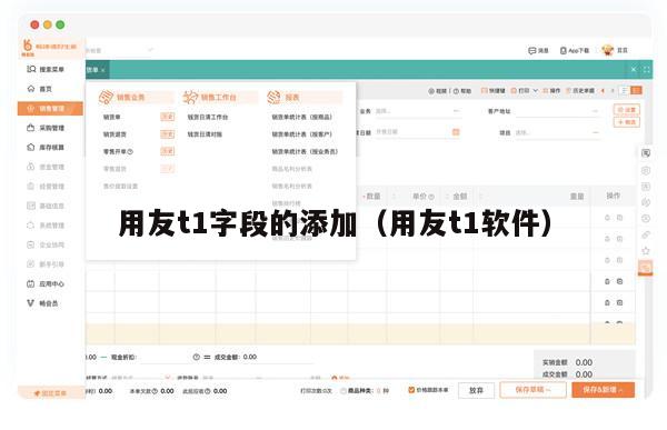 用友t1字段的添加（用友t1软件）