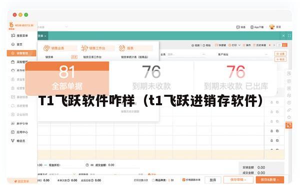 T1飞跃软件咋样（t1飞跃进销存软件）