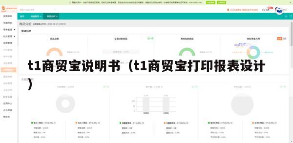 t1商贸宝说明书（t1商贸宝打印报表设计）