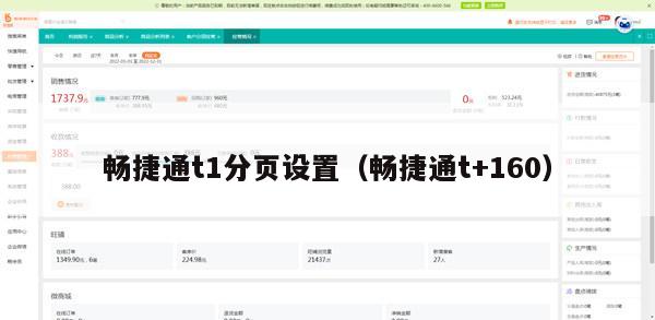 畅捷通t1分页设置（畅捷通t+160）