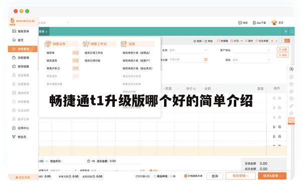 畅捷通t1升级版哪个好的简单介绍