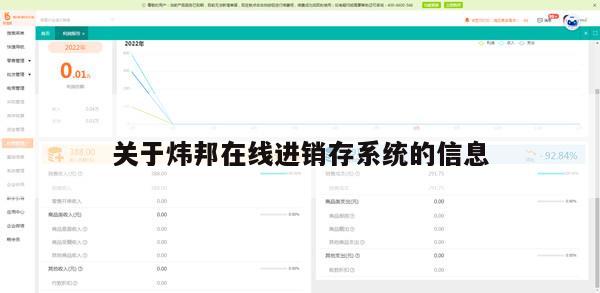 关于炜邦在线进销存系统的信息