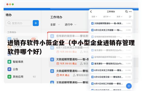 进销存软件小薇企业（中小型企业进销存管理软件哪个好）