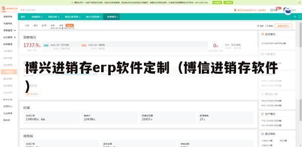 博兴进销存erp软件定制（博信进销存软件）