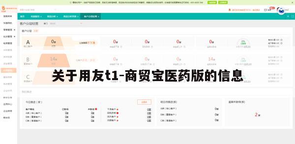 关于用友t1-商贸宝医药版的信息