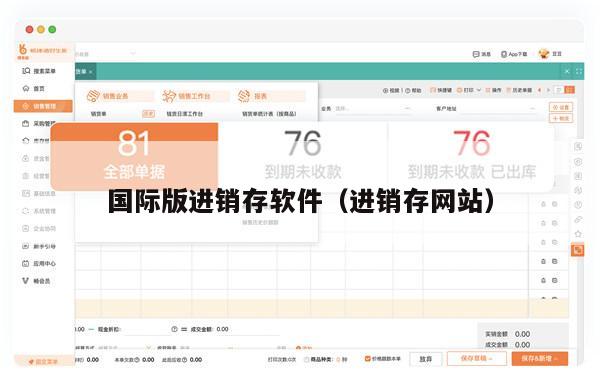 国际版进销存软件（进销存网站）