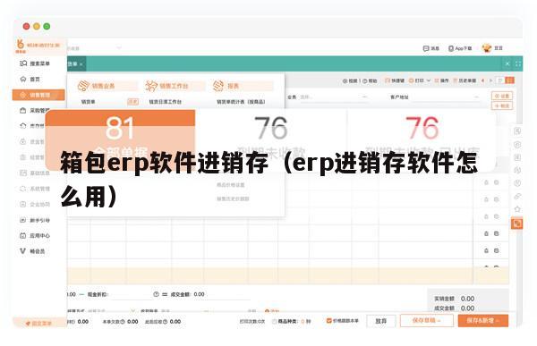 箱包erp软件进销存（erp进销存软件怎么用）