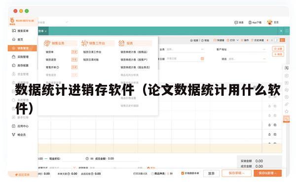 数据统计进销存软件（论文数据统计用什么软件）