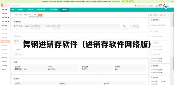 舞钢进销存软件（进销存软件网络版）