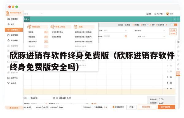 欣豚进销存软件终身免费版（欣豚进销存软件终身免费版安全吗）