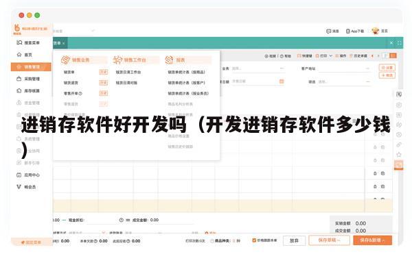 进销存软件好开发吗（开发进销存软件多少钱）