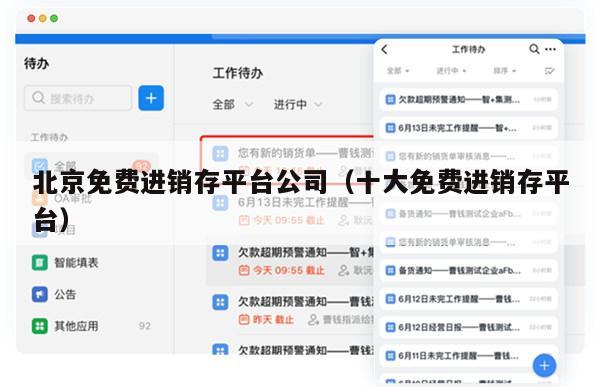 北京免费进销存平台公司（十大免费进销存平台）