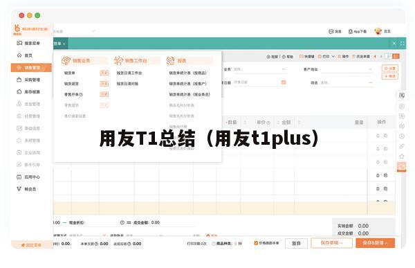 用友T1总结（用友t1plus）