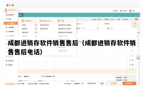 成都进销存软件销售售后（成都进销存软件销售售后电话）