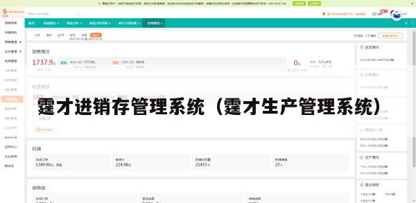 霆才进销存管理系统（霆才生产管理系统）