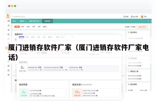 厦门进销存软件厂家（厦门进销存软件厂家电话）