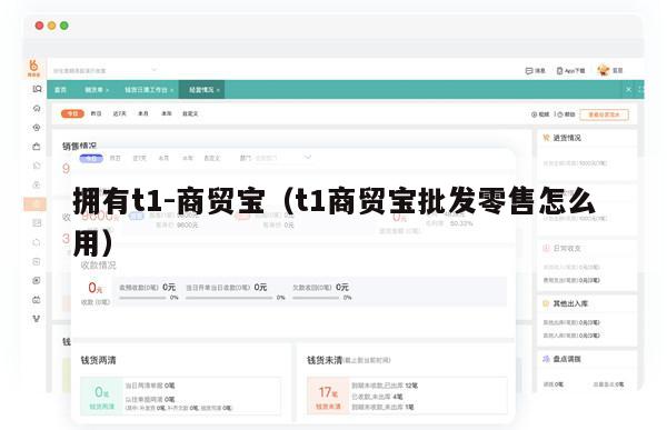 拥有t1-商贸宝（t1商贸宝批发零售怎么用）