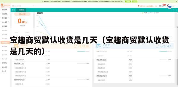 宝趣商贸默认收货是几天（宝趣商贸默认收货是几天的）