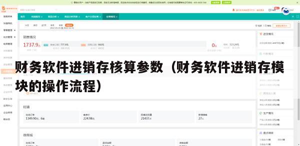 财务软件进销存核算参数（财务软件进销存模块的操作流程）