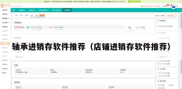 轴承进销存软件推荐（店铺进销存软件推荐）