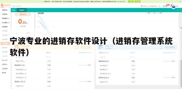 宁波专业的进销存软件设计（进销存管理系统软件）